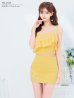 画像21: XSサイズあり【ANGEL R/エンジェルアール】パール付き/ ワンショルダー/ シフォン/ ストレッチ/ タイト/ セットアップ/ ミニドレス/ キャバドレス[OF2]