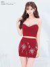 画像18: XSサイズあり【ANGEL R/エンジェルアール】ビジュー/ キャミソール/ ストレッチ/ タイト/ セットアップ/ ミニドレス/ キャバドレス[OF2]