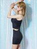 ブラック モデル：葉月芽生　身長：157cm　着用サイズ：Sサイズ