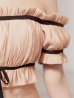 ピンクベージュ　モデル：楓　身長：161cm　着用サイズ：Sサイズ