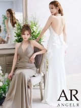 【予約商品/7月上旬-7月中旬発送予定】【ANGEL R/エンジェルアール】 バストタック/ バックオープン/ リボンデザイン/ マーメイド/ タイト/ ロングドレス/ キャバドレス[OF2]