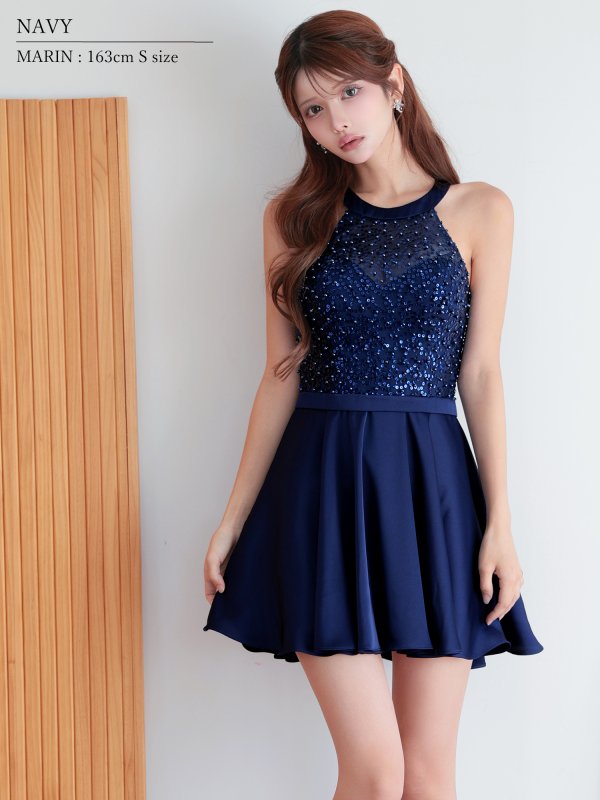 ネイビー モデル:まりん 身長:164cm 着用サイズ:Sサイズ
