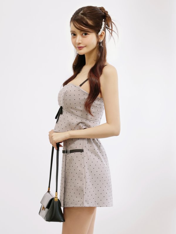 グレー　モデル：まりん　身長：171cm　着用サイズ：Sサイズ