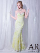 【予約商品/5月中旬-5月下旬発送予定】【ANGEL R/エンジェルアール】レース/ ベアトップ/ パール/ タイト/ ロングドレス/ キャバドレス[OF2]