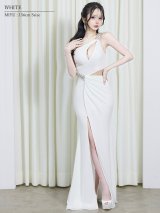【予約商品/6月中旬-6月下旬発送予定】【ANGEL R/エンジェルアール】ワンショルダー/ バストカット/ アシンメトリー/ タック/ ビジュー/ タイト/ ロングドレス/ キャバドレス long[OF2]