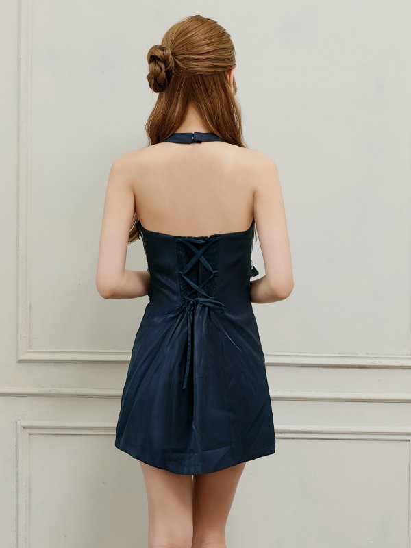 ネイビー　モデル：るりぴ　身長：165cm　着用サイズ：Sサイズ