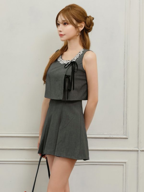 グレー モデル：るりぴ　身長：165cm　着用サイズ：Sサイズ