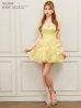 イエロー　モデル：るりぴ　身長：165cm　着用サイズ：Fサイズ