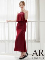 【予約商品/10月上旬-10月中旬発送予定】【ANGEL R/エンジェルアール】ホルターネック/ チャーム/ ラメ/ タイト/ ロングドレス/ キャバドレス[OF2]