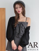 【予約商品/11月上旬-11月中旬発送予定】【ファッション小物：ボレロ】【ANGEL R/エンジェルアール】ロングスリーブ/ ラメ/ ボレロ[OF02]