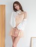 ホワイト モデル:るりぴ 身長:165cm 着用サイズ:Fサイズ