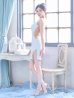 ブルー モデル：カルア　身長：156cm　着用サイズ：Sサイズ