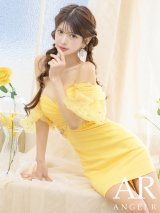 XSサイズあり【ANGEL R/エンジェルアール】オフショルスリーブ/ フラワーレース/ シフォン/ ビジュー/ ミニドレス/ キャバドレス[OF2]