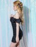 ブラック モデル：きよみ　身長：158cm　着用サイズ：Sサイズ