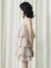 ベージュ　モデル：南柚子　身長：163cm　着用サイズ：Sサイズ
