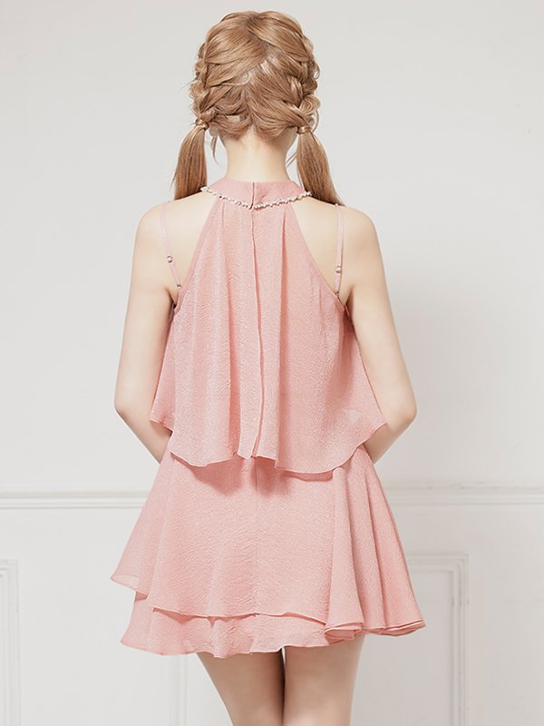 ピンク モデル:きよみ 身長:158cm 着用サイズ:Sサイズ