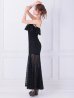 ブラック　モデル：葉月芽生　身長：157cm　着用サイズ：Sサイズ