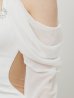 ホワイト　モデル：りこ　身長：167cm　着用サイズ：Sサイズ