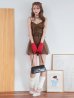 ブラウン　モデル：るりぴ　身長：165cm　着用サイズ：Sサイズ