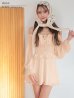 ベージュ　モデル：るりぴ　身長：165cm　着用サイズ：Sサイズ
