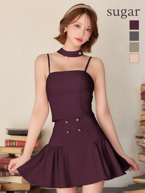 バーガンディー モデル：れみれみ　身長：163cm　着用サイズ：Sサイズ