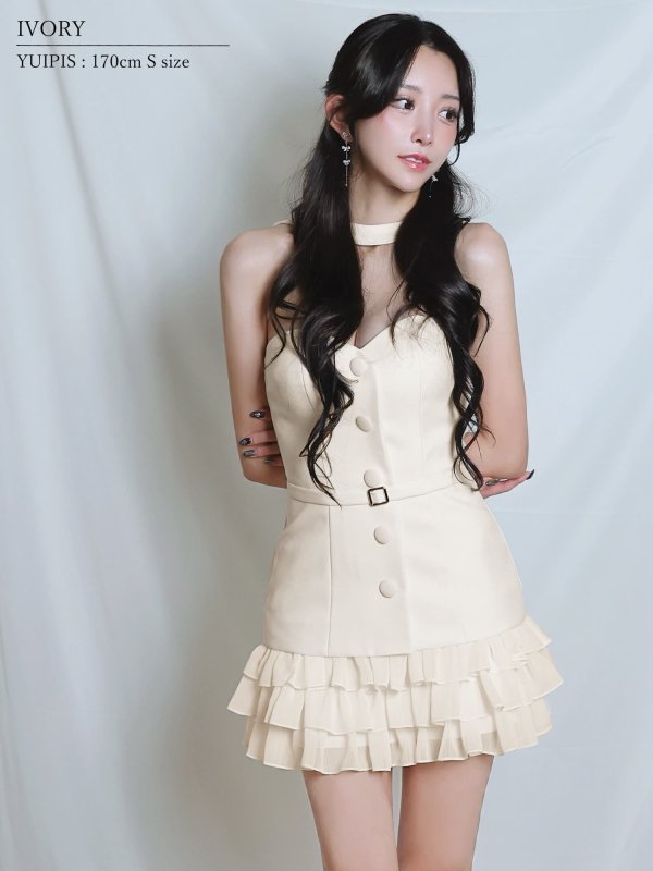 アイボリー　モデル：ゆいぴす　身長：170cm　着用サイズ：Sサイズ