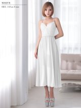 【予約商品/4月上旬-4月中旬発送予定】【ANGEL R/エンジェルアール】アッパーフラワーデザイン/ ウエストマーク/ ビジュー/ シフォン/ フレア/ ワンピース/ ミディアムドレス/ キャバドレス long[OF2]