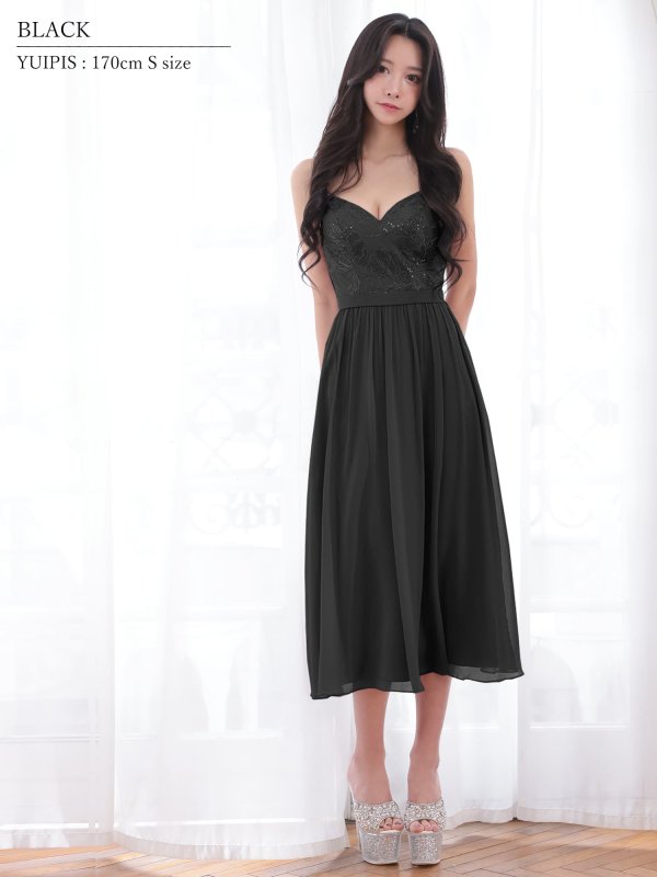 ブラック　モデル：ゆいぴす　身長：170cm　サイズ：Sサイズ