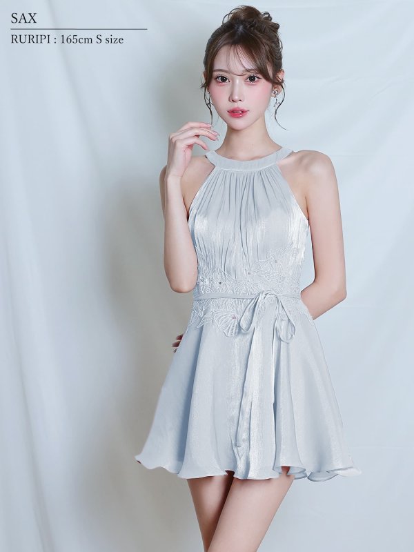 サックス　モデル：るりぴ　身長：165cm　着用サイズ：Sサイズ