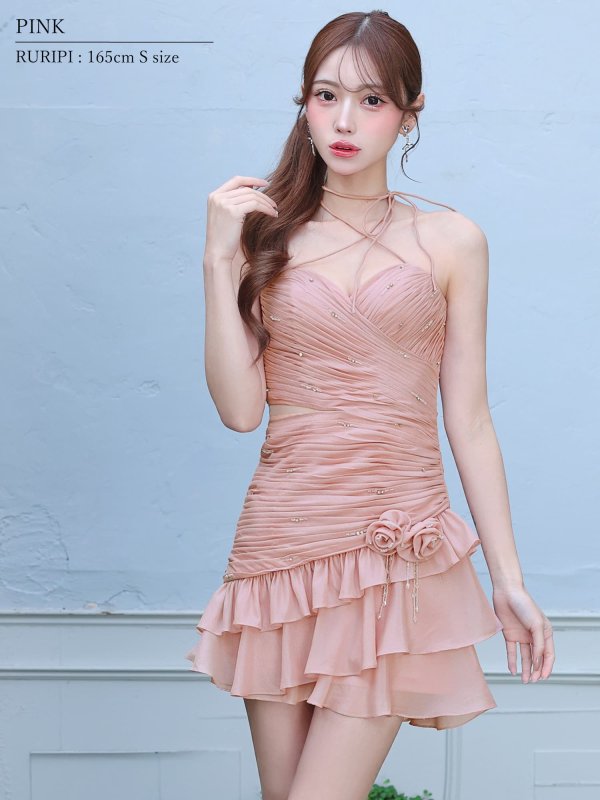 ピンク　モデル：るりぴ　身長：165cm　着用サイズ：Sサイズ