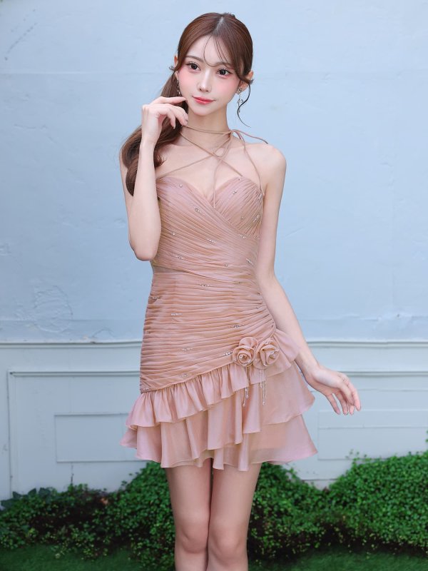 ピンク　モデル：るりぴ　身長：165cm　着用サイズ：Sサイズ