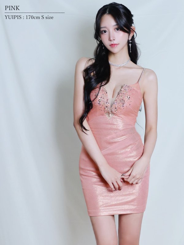 ピンク　モデル：ゆいぴす　身長：170cm　着用サイズ：Sサイズ