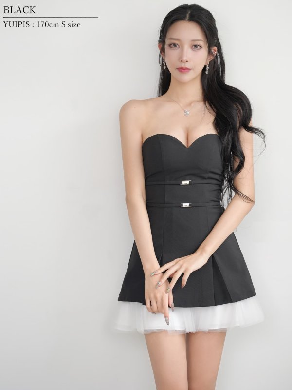 ブラック　モデル：ゆいぴす　身長：170cm　着用サイズ：Sサイズ