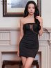 ブラック　モデル：ゆいぴす　身長：170cm　着用サイズ：Sサイズ