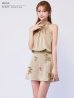 ベージュ　モデル：るりぴ　身長：165cm　着用サイズ：Sサイズ