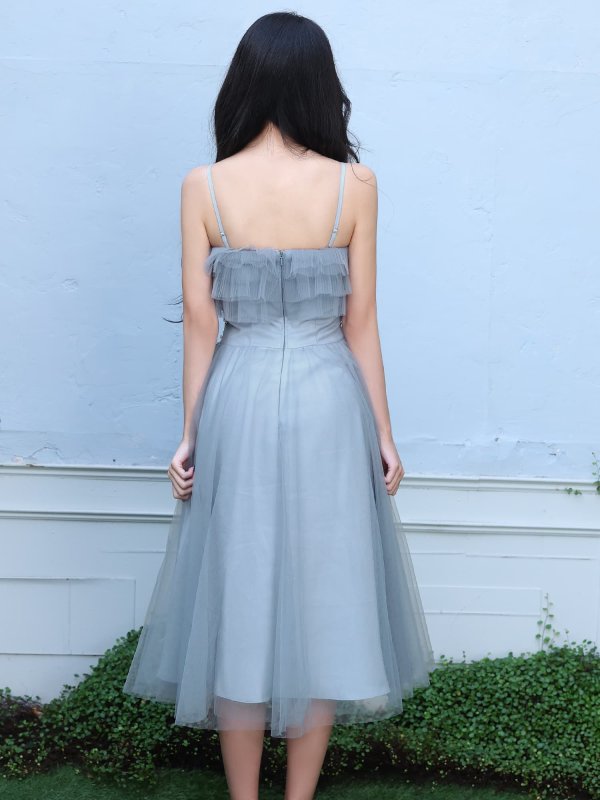 ブルー　モデル：ゆいぴす　身長：170cm　着用サイズ：Sサイズ