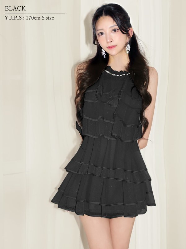 ブラック　モデル：ゆいぴす　身長：170cm　着用サイズ：Sサイズ