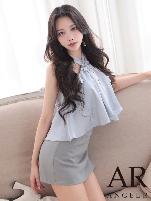 ブルーxグレー　モデル：ゆいぴす　身長：170cm　着用サイズ：Sサイズ