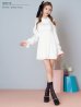 ホワイト　モデル：ゆな　身長：161cm　着用サイズ：Sサイズ