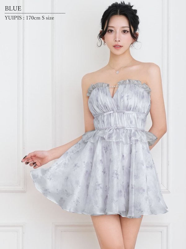 ブルー　モデル：ゆいぴす　身長：170cm　着用サイズ：Sサイズ