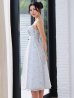 ブルー　モデル：ゆいぴす　身長：170cm　着用サイズ：Sサイズ