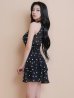 ブラック モデル：ゆいぴす　身長：170cm　着用サイズ：Sサイズ