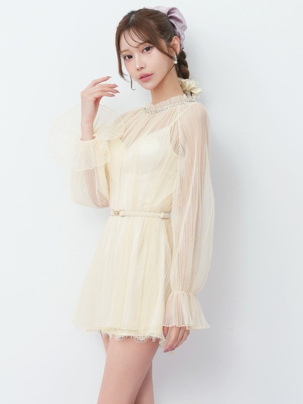 アイボリー　モデル：るりぴ　身長：165cm　着用サイズ：Sサイズ