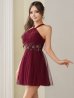 ワインレッド モデル：るりぴ　身長：165cm　着用サイズ：Sサイズ