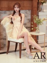 即日発送【ANGEL R/エンジェルアール】 フレア/ Aライン/ チュール/ ビジュー/ パール/ シャーリング/ リボン/ マイクロミニドレス/ キャバドレス[OF2]