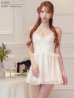 ホワイト　モデル：るりぴ　身長：165cm　着用サイズ：Sサイズ
