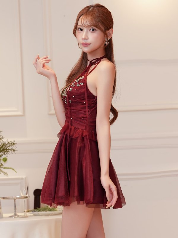 ワインレッド　モデル：るりぴ　身長：165cm　着用サイズ：Sサイズ