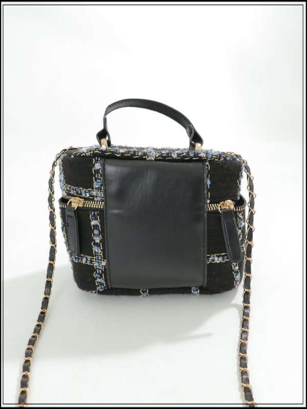 画像4: 【バッグ】ツイードチェックバニティバッグ【2カラー】[OF04]