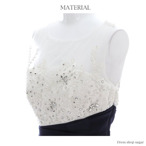 画像14: 【Lip line/リップライン】ビジュー刺繍xストレッチ切り替えタイトミニキャバドレス♪s6B1706[HC03]