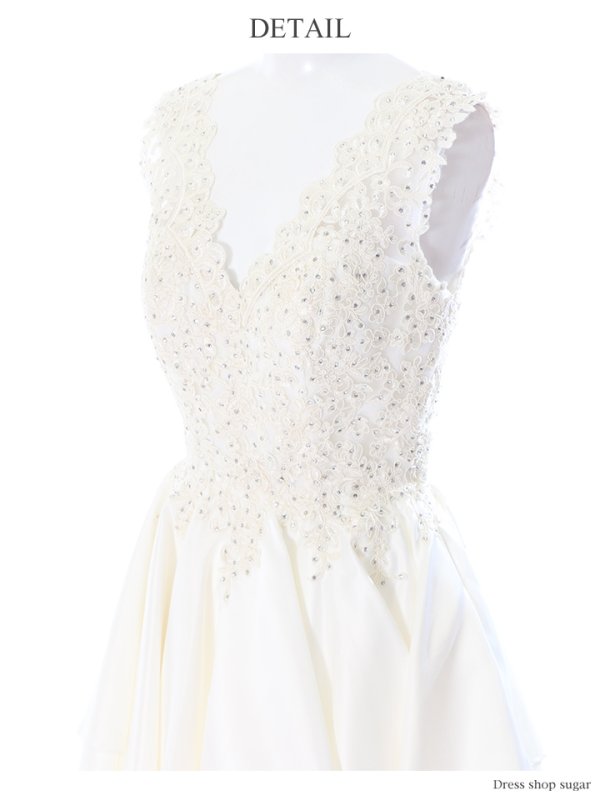 画像15: Lサイズあり!!【Lip line/リップライン】ケミカルレース/フリル/フレア/ミニドレス /キャバドレス[HC03]